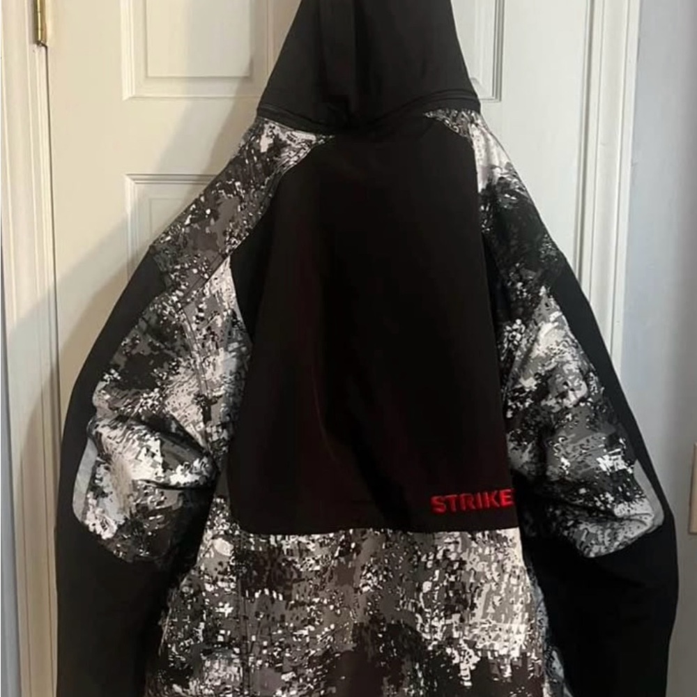 Strike Black and Gray Camouflage Jacket
